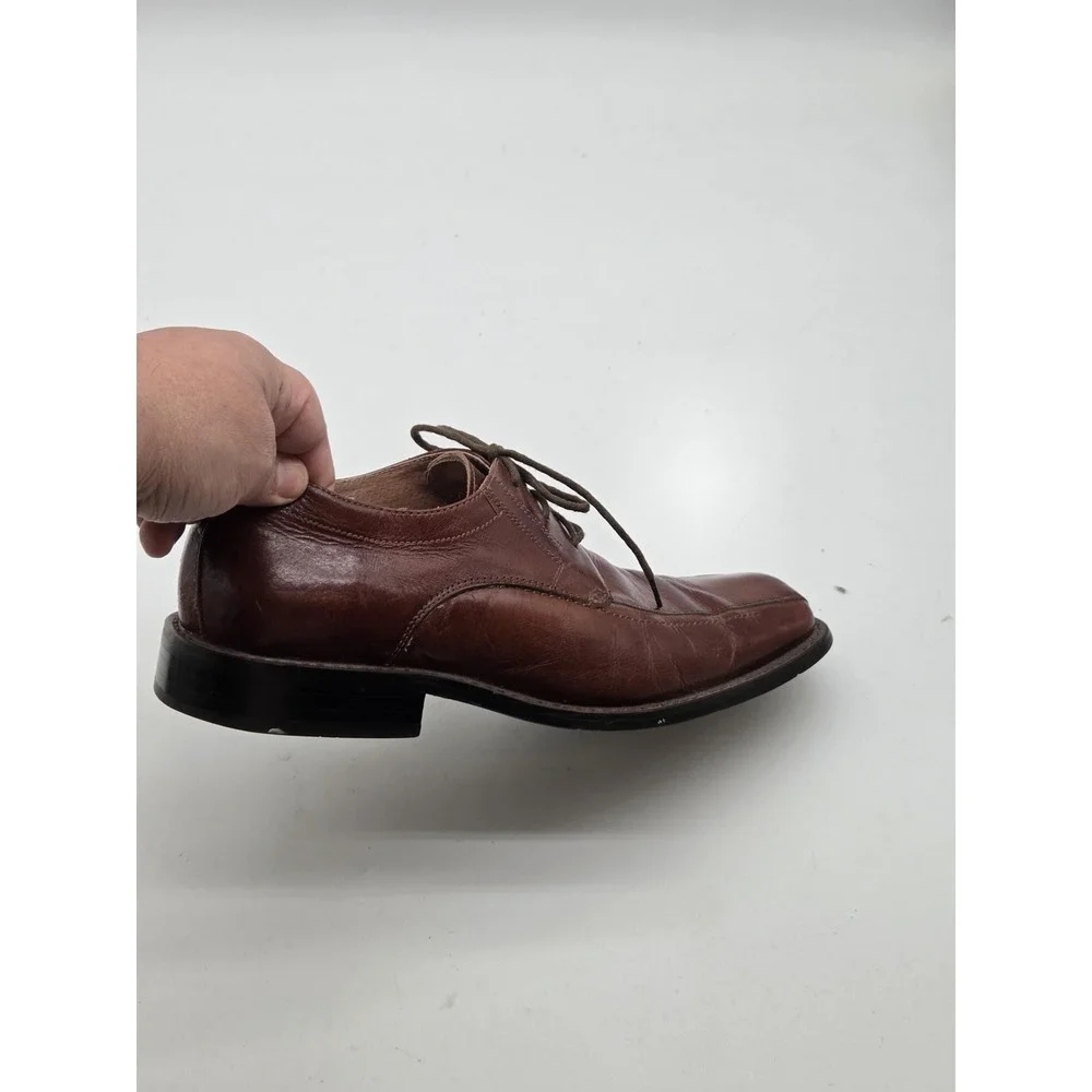 Fratelli Select Shoes Mens Size 10‎ Brown Leather Dress Oxford Square Toe